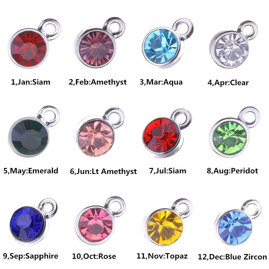 Crystal Bead Mix - JUYA-Cristal Birthstone Encantos, DIY Fazer Jóias,