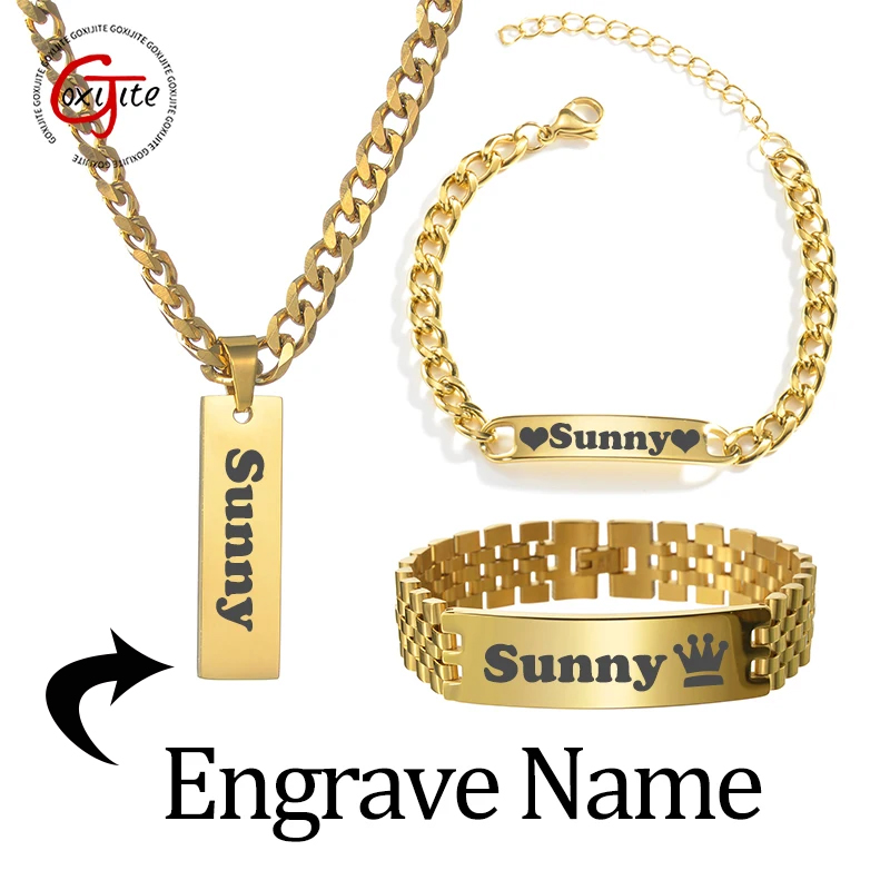 Making Custom Jewelry - Goxijite personalizado gravado nome colar cubana