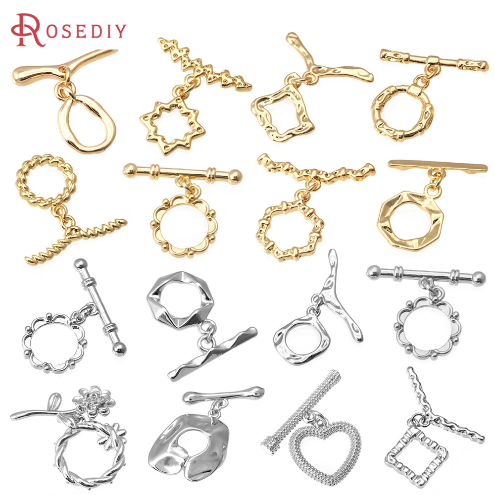 Jewelry Making Soldering Kit - 6 conjuntos de fechos redondos de