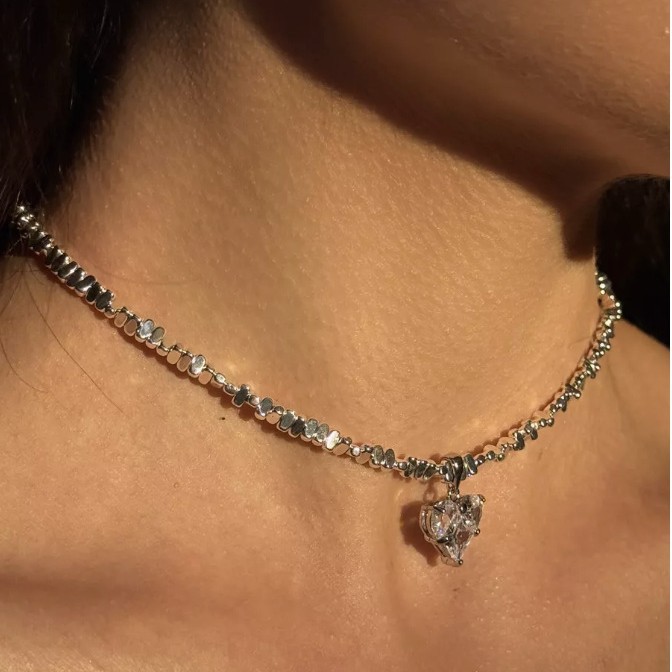 Crystal Bead Mix - Novo cristal misturado gargantilha colar feminino