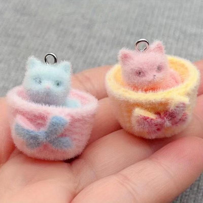 4 peças de pingente de gato em - Jewelry Making Party avaliação e preço