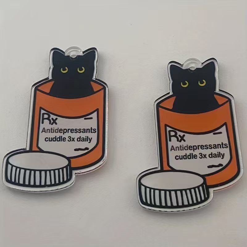 Pingente de gato medicinal em  - Jewelry Making Party avaliação e preço