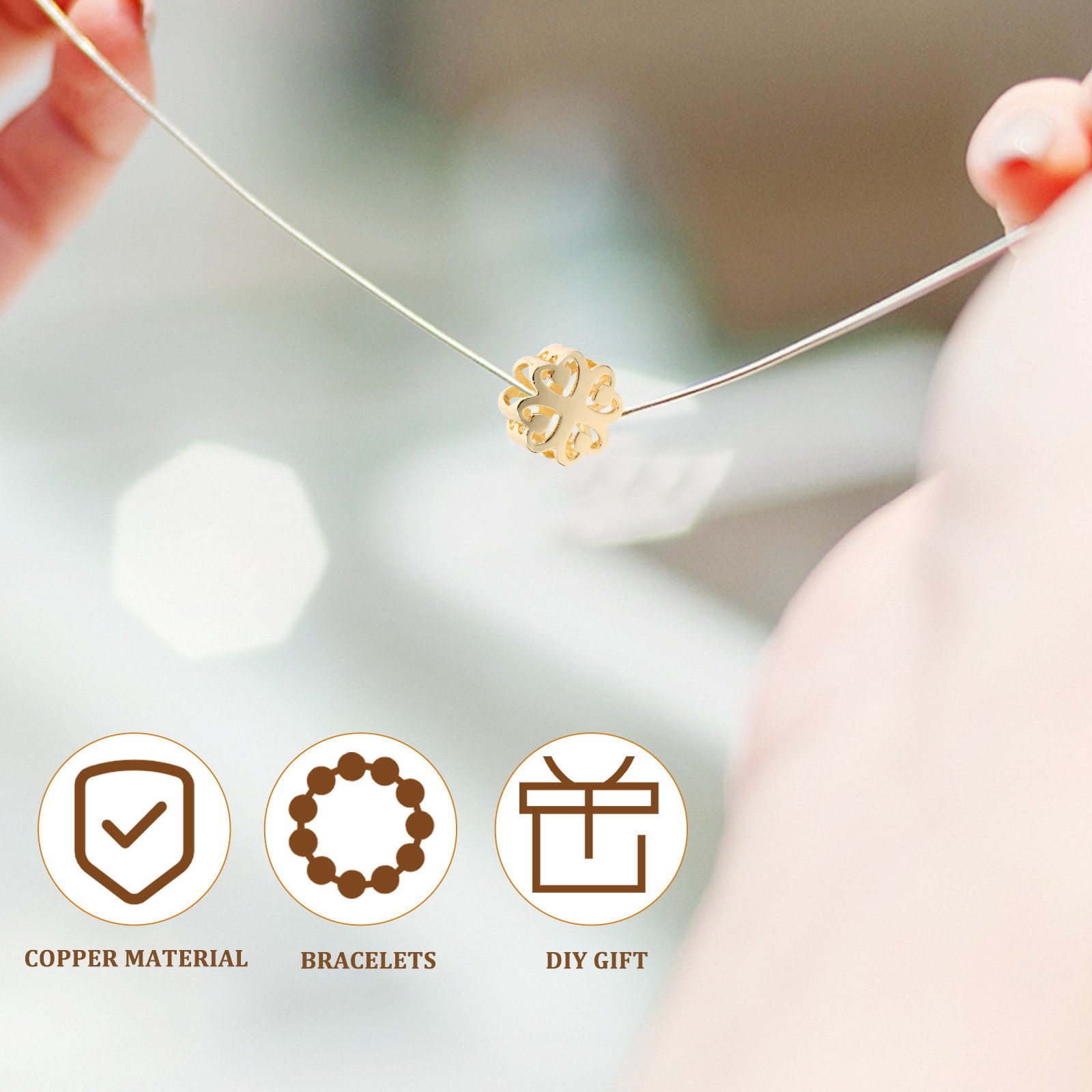 5 Peças de Contas em Forma de  - Jewelry Making Ideas With Beads avaliação e preço