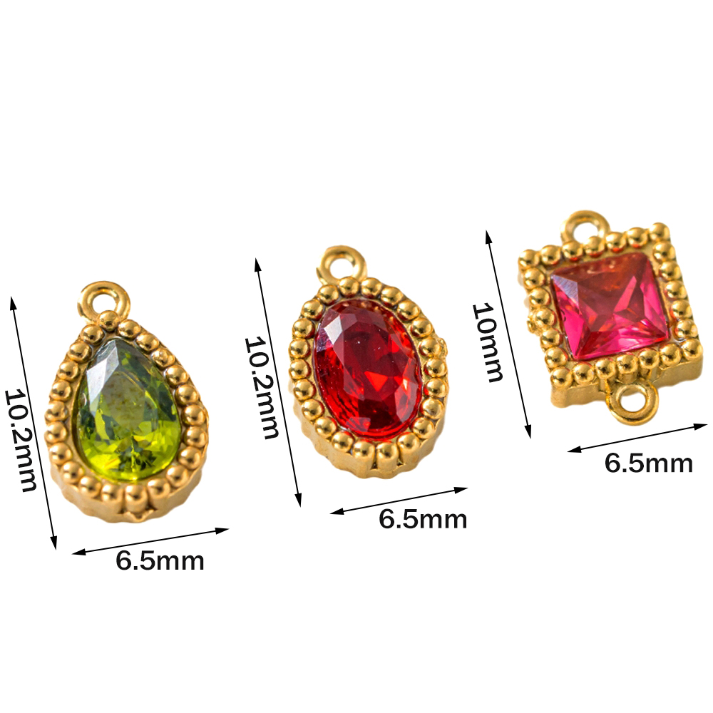 10 pçs ouro aço inoxidável mix - Crystal Bead Mix avaliação e preço