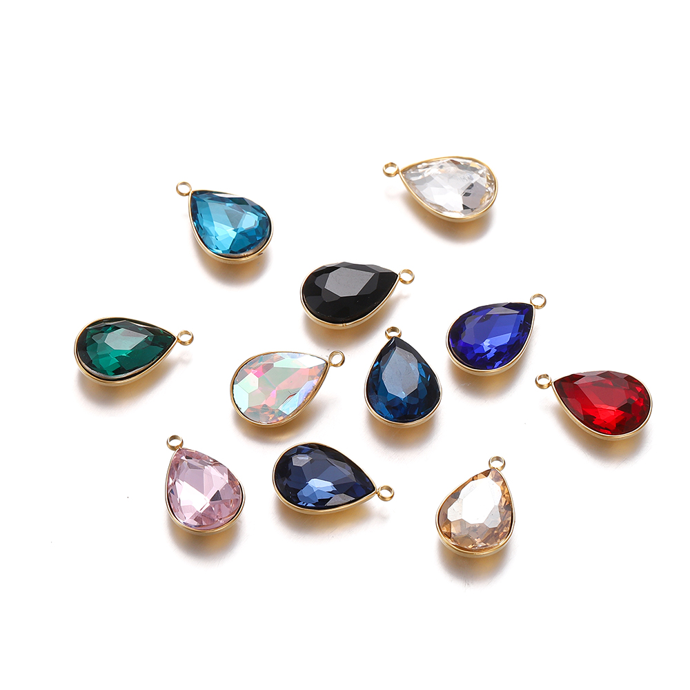 5 pçs/lote pingentes de vidro  - Crystal Bead Mix avaliação e preço