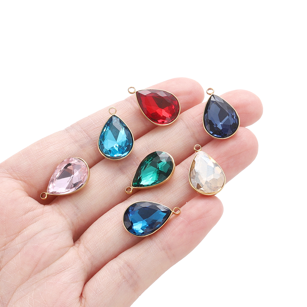 5 pçs/lote pingentes de vidro  - Crystal Bead Mix avaliação e preço