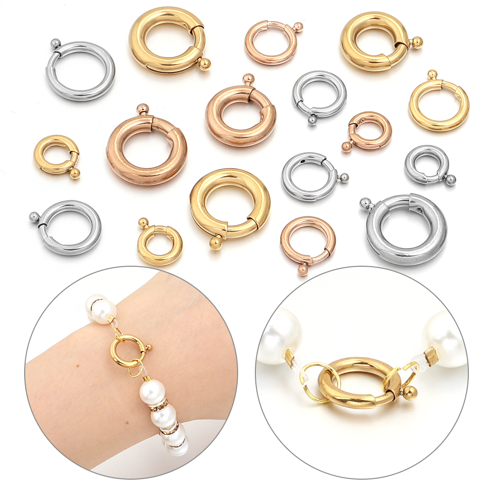 2 pçs fechos de mola de aço in - Jewelry Making A Ring avaliação e preço