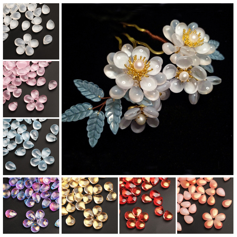 10 pçs forma de lágrima plana  - Crystal Bead Mix avaliação e preço