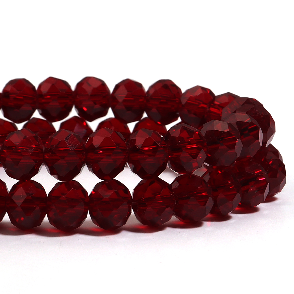 1 fio/lote romã vermelho facet - Crystal Bead Mix avaliação e preço