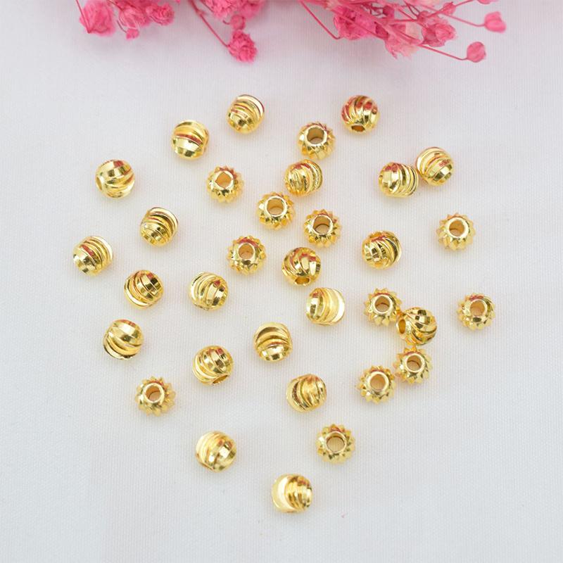 Contas Espaçadoras Douradas Br - Jewelry Making Ideas With Beads avaliação e preço